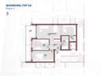 Grundriss - Bauarbeiten laufen bereits! Hochwertige, große Neubauwohnung mit 2 Stellplätzen