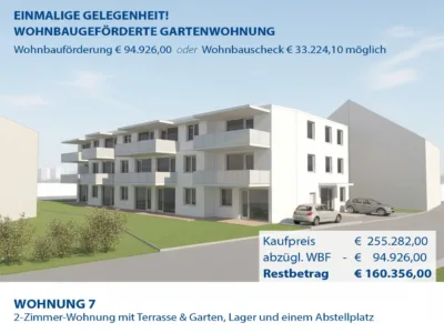 „Wohnen mit Aussicht auf die Geierwand“ – Wohnbaugeförderte Neubauwohnung W 7, 6425 Haiming, Gartenwohnung
