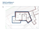 Grundriss - Neubau: Wohnen mit Rifflerblick – 2-Zimmer-Wohnung Top 7 mit L-förmigem Panoramabalkon