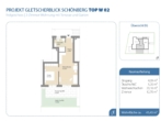 Grundriss - Hochwertiger, sonniger Neubau: 2-Zimmer-Gartenwohnung Top W02